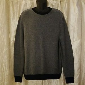Chaps black/Grey knit sweater, size M